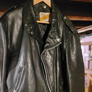 Vintage Schott Perfecto leather Motorcycle jacket size 52